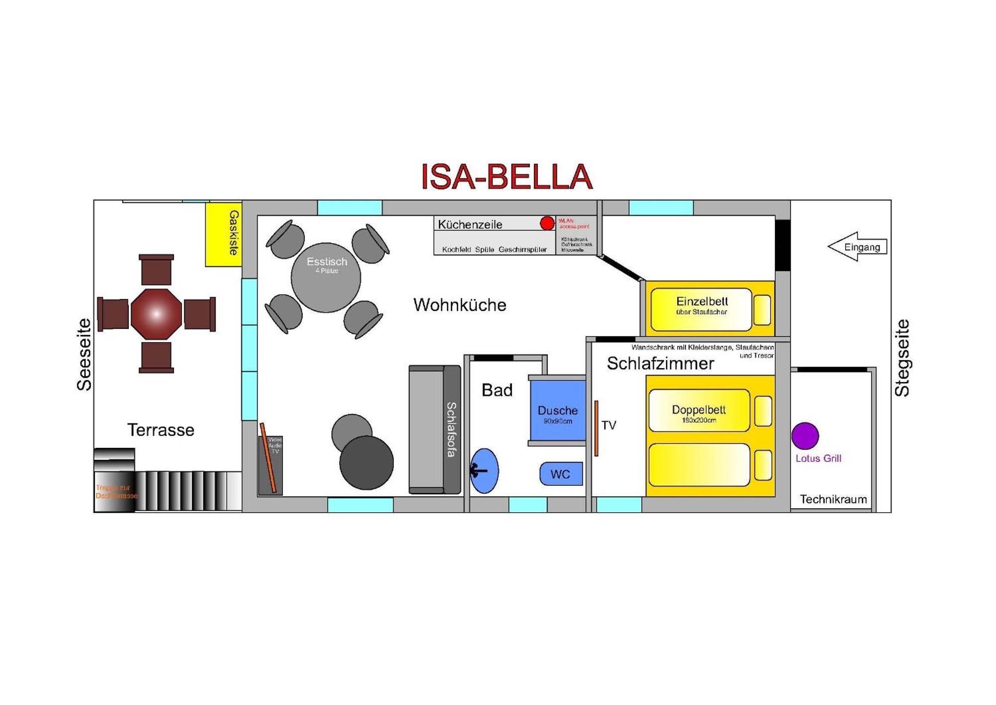 Hausboot Isa-Bella Hotel Burg  Екстериор снимка